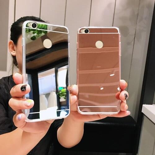 For xiaomi pocophone f1 Case Luxury Mirror Soft TPU Case for xiaomi redmi 3S 4X 4A 5A Note 5A 4X 3 S2 5plus mi8 A1 A2 5X 6X Max