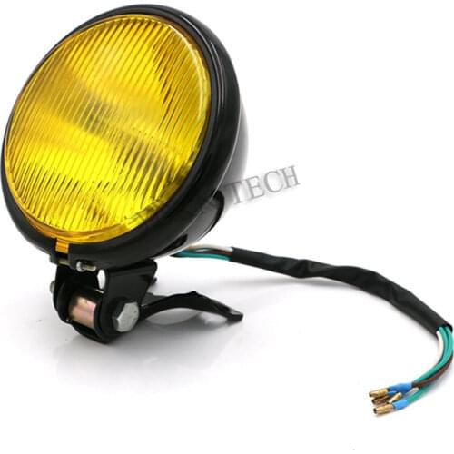 Retro 5" Motorcycle Headlight Front Lamp Phare Chopper Moto Lamp FOR HONDA SUZUKI YAMAHA KAWASAKI CUSTOM MOTOR BULB