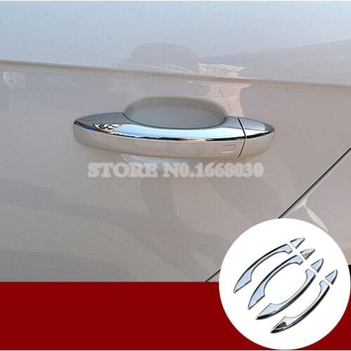 For Audi Q3 8U ABS Chrome Car Door Handle Cover Trim 2012-2017 8pcs Car accesories interior Car decoration