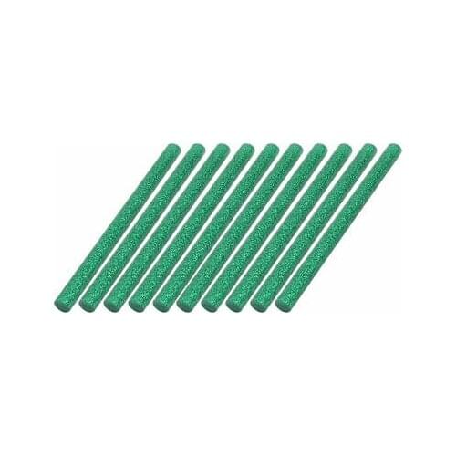 10 Pcs 100mmx7mm Shinning Green Hot Melt Glue Adhesive Stick for Heating Gun