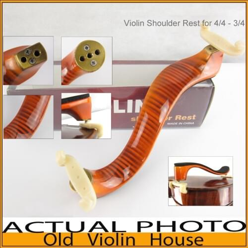 Flamed Maple Shoulder Rest for Violin (3/4 - 4/4), Good quality