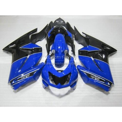 Injection molded ABS full Fairing kit for Kawasaki ninja 250r 2008-2011 2012 2013 2014 blue black fairings set EX250 08-14 BL1
