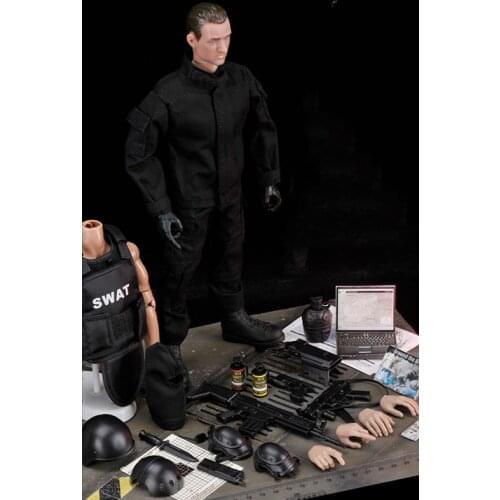 1/6 Scale SWAT Police 12 inches Action Figure Doll Toy Soldier Model Playset Children Toys for Gift Collectible Decoration
