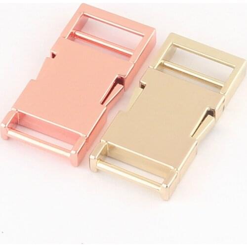 Gold Metal Side Quick Release Buckle Backpack Buckle Adjuster Buckle Metal Buckle Bag Turn Lock Backpack Buckle Clasp Seat Belt