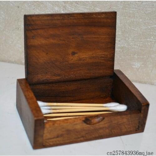 50pcs Wood Toothpick Holder Toothpick Box Mini Box Handmade Gift Boxes Kitchen Dining Bar Dining Table Decoration Craft