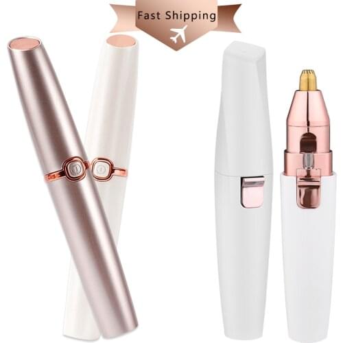 Mini Eyebrow Trimmer Pen Lipstick Shape Hair Remover Shaver Instant Painless Women Epilator Body Bikini Facial Depilador Razor