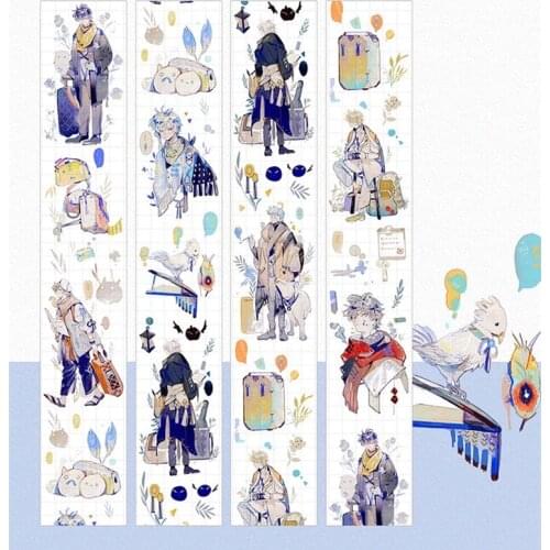 Cool Traveler Washi Masking Tapes for Card Making Bullet Journal DIY Scrapbooking Label Stickers