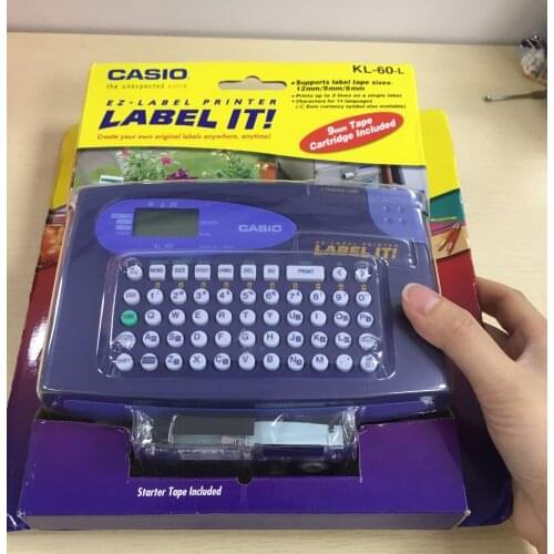 Original KL-60-L Portable English label machine, can print 6/9 / 12mm label