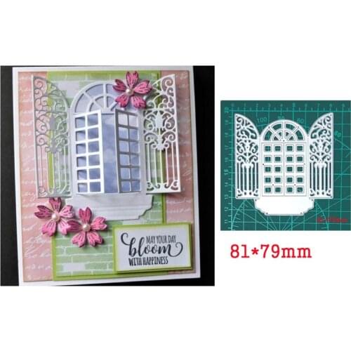 Openable Windows Etched Lace Metal Cutting Dies For Stamps Scrapbooking Stencils DIY Paper Album Cards Decor Embossing 2020 New