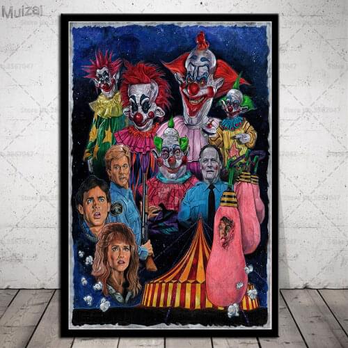 Killer Klowns from Outer Space Poster Horror Movie Canvas Painting Posters and Print Wall Art Picture for Living Room Home Decor