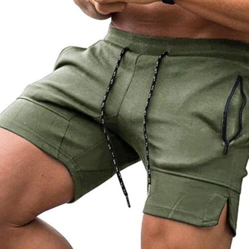 Summer Shorts Men Zipper Pockets Drawstring Closure Men Mid Rise Sport Shorts Jogging Men Streetwear Casual Shorts 2021