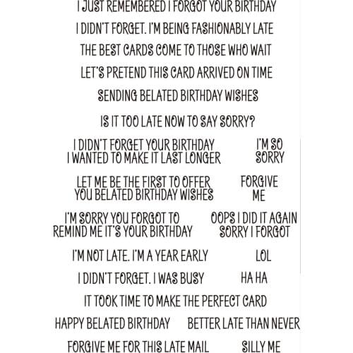 Word Transparent Clear Stamps for D Clear Stamp Or stamp for DIY Scrapbooking Kids Fun Decoration Supplies A2030