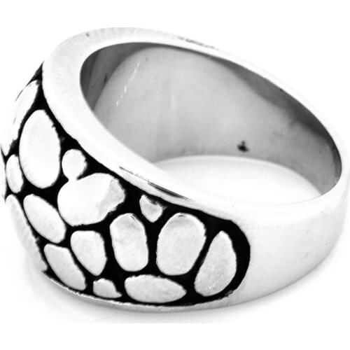 Fanssteel Stainless Steel Jewelry dots stone shape ring FSR09W36