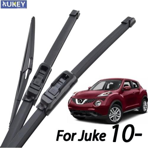 Xukey 3Pcs Front Rear Windscreen Wiper Blades For Nissan Juke 2019 2018 2017 2016 2015 2014 2013 2012 2011 2010 22"14"12"