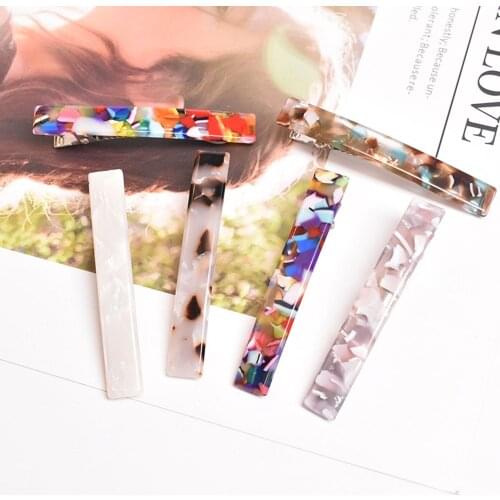 1PCS Fashion Womens Crystal Hair Clips Pins Claws Acrylic Gilrs Barrettes Accessories Hairpin Hair Styling Tools
