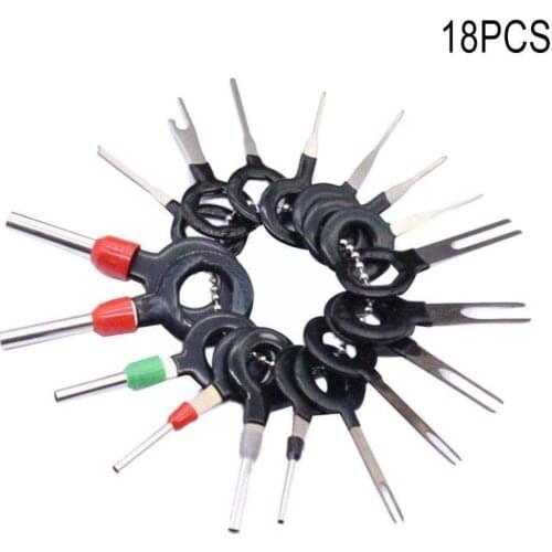 18PCS/Set Car Wire Harness Plug Terminal Extraction Connector Pin Pick Tool Kit Remove L3C1