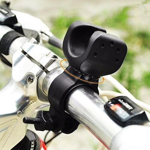 200pcs 360 Degree Bicycle LED Flashlight Mount Holder For Bicycle Torch Clip Clamp Bike phone Accessories