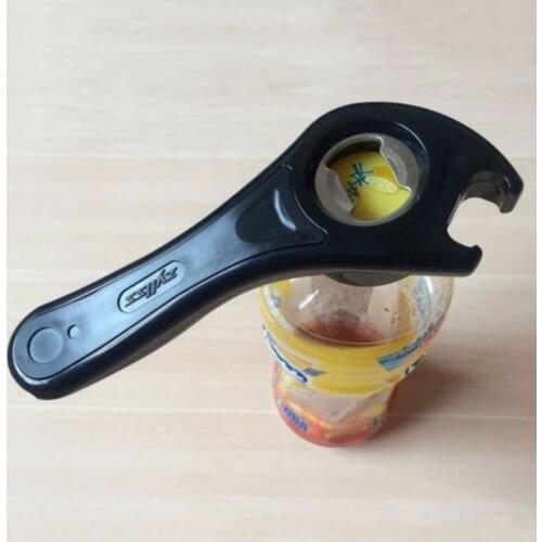 5 in 1 Black Multifunctional Bottles Jars Cans Manual Opener Tool Gadget Home Kitchen