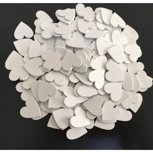 50-200Pcs White 2cm Love Heart Wood Slices DIY Craft Supplies Wooden Hearts Wedding Party Decor Ornaments Basteln Arts Materials