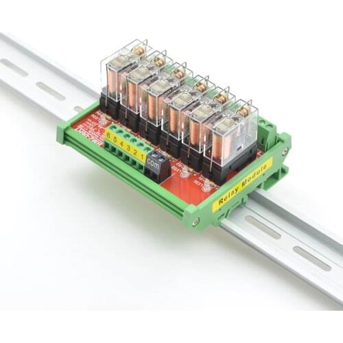 6 channels Relay Module 12V/24V Input Relay Module BMZ-06R1