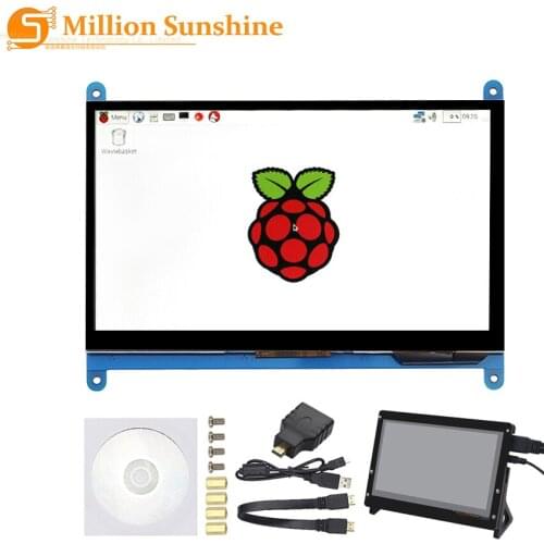 Raspberry Pi 4 Model B 7 Inch Touch Screen 1024 * 600 for Raspberry Pi 3 and 3B+ LCD Display RPI111
