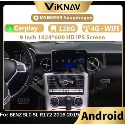 Car radio GPS navigation head unit car Android DVD multimedia player for benz SLC SL R172 2011-2019 stereo recorder