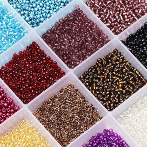 2/3/4mm Transparent Czech Seed Beads Pony Beads For Jewelry Making Glass Spacer Beads for Handmade Garments DIY Sewing Craft