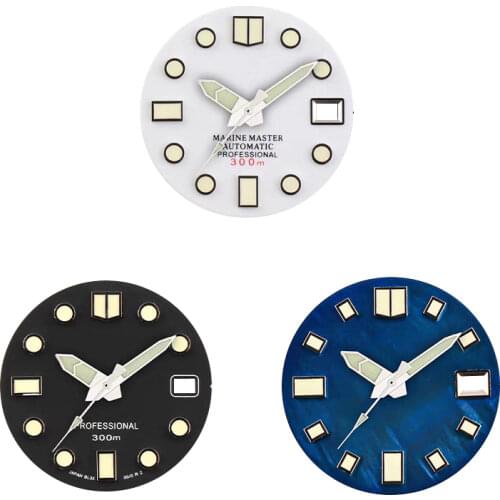 MOD SKX007 Pearl C3 Luminous Watch dial suitable for Japanese NH35A automatic movement