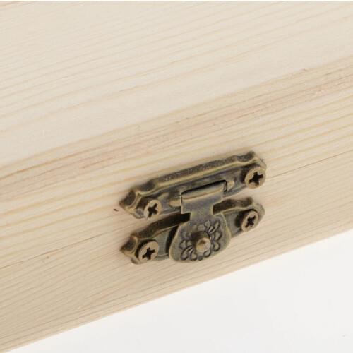Wooden Tea Box Chest Jewelry Case Storage Box For Tea CD Cigar Souvenir