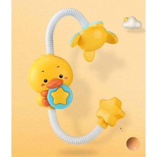 Baby Bathing Toy Interactive Water Toy Electric Water Spray Squirt Cartoon Shower Head Mini Shower Rose Bathtub Toy