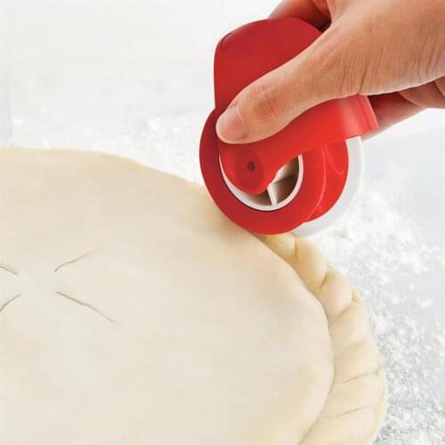 Pizza Pastry Lattice Rolling Wheel Cutter Pastry Pie Decor Cutter Baking Cutter Tools Plastic Wheel Roller Kitchen Tool