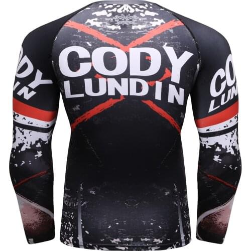 New Pattern MMA jogging T-Shirt Rashguard Men Long Sleeve T Shirts Bodybuilding MMA Clothing Sport 3D Print T Shirt Tops