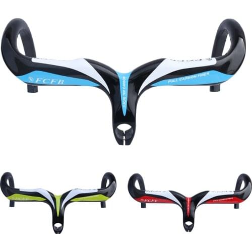 Carbon handlebar road internal road handlebar integrated handlebar carbon bike parts with stem 40/42/44cm cycling handlebar