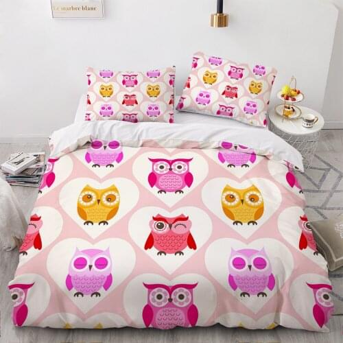 Classic 3D Quilt Duvet Cover Set Comforter Bedding Set Double King Queen Double Single Size Cartoon Design Custom Bedclothes