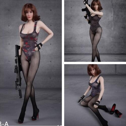 1:6 figure doll clothes female Swimsuit for 12" action figure doll accessories suitable for seamless body,without doll,Shoes,Gun