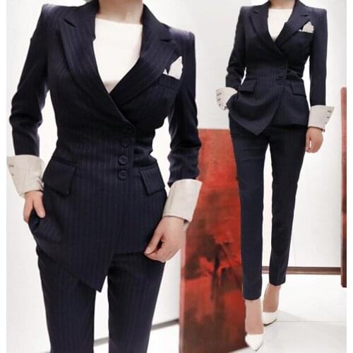 Женские брючные костюмы в полоску LOW LUV China At AliExpress