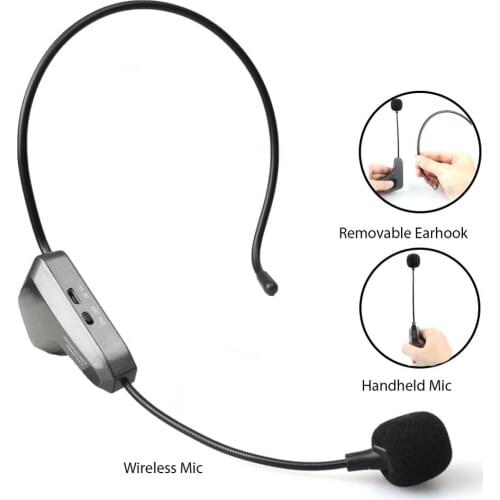 Fashionable Design 2.4G Wireless Convenient Connection Headset Microphone