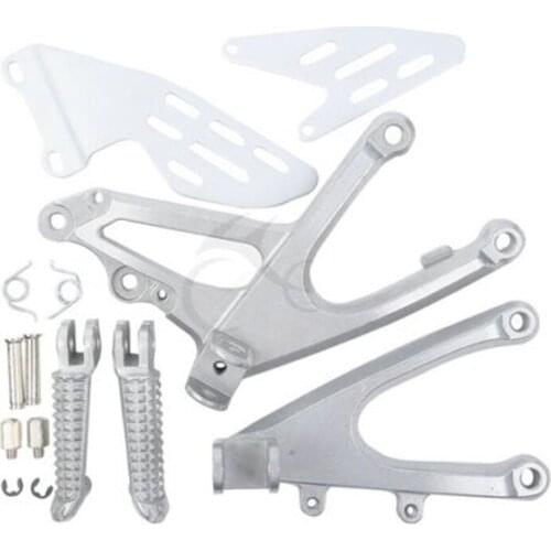 Motorcycle Front Rider Footrests Foot Pegs Bracket For YAMAHA YZF R1 YZF-R1 YZFR1 2007-2008