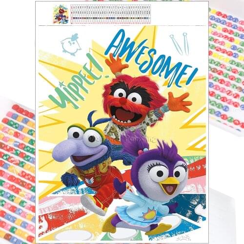 5D Diamond Painting Mosaic Kit Ragdoll Penguin Cartoon Disney Animal Embroidery DIY Full Square Round Christmas Home Decor