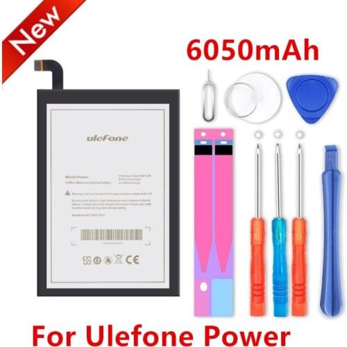 NEW High capacity 3.85V 6050mAh For Ulefone Power Battery+tools