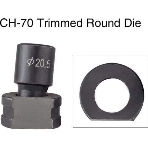 1Piece Trimmed Round Die for CH-70 Hydraulic Punching Punching Machine CH-70 Steel Plate/Copper Busbar Hole Puncher Trimming Die