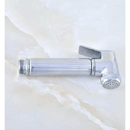 Polished Chrome Bathroom Water-saving Hand-Held Toilet Spray Shower Head dhh036