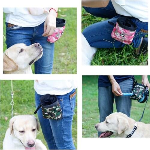 Portable Detachable Dog Training Treat Bags Puppy Outdoor Feed Pocket Doggie Pouch Puppy Snack Reward Waist Bag Training Pocke