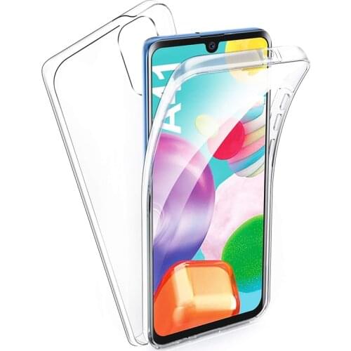 Full Body Soft TPU+ PC Clear Case 360 Protect Cover For Samsung Galaxy A21S A01 A11 A31 A41 A51 A71 M21 M31 S10 Lite S10e