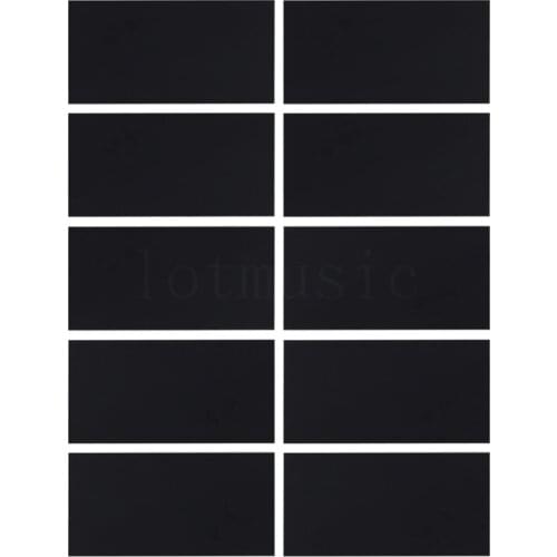 Guitar Headplate Veneer Headstock Head Shell Sheet ABS Plastic Black for Luthier Diy Pack of 10