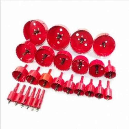 23pcs/set M42 HSS Bi-metal 15-53mm hole saws Drill Bit Metal Wood PVC plastic Cutter Hole Saw underreamer pipeline perforator