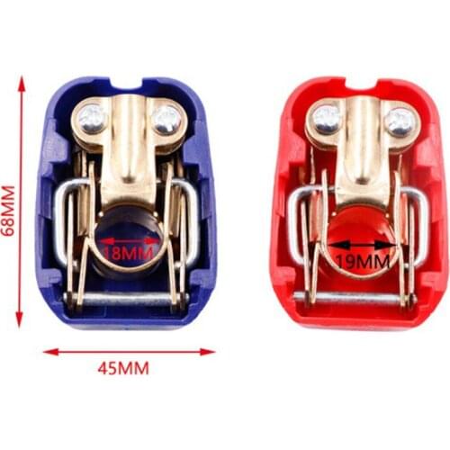 1 Pair Universal Car Battery Terminals Clamps Quick Release For Car Caravan Boat Motorcycle Car-Styling Switch Parts