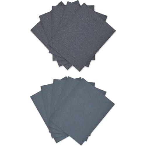 Uxcell 5pcs Wet Dry Waterproof Sandpaper Assortment Abrasive Paper Sheets for Wood Furniture Metal Automotive Polishing