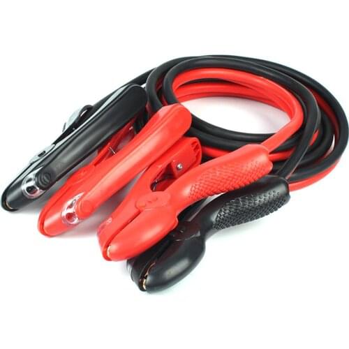 10ft 2000A Battery Booster Jump Starter Cables Crocodile Clip 12V Copper Practical and Durable Car Truck Battery Charging Cables