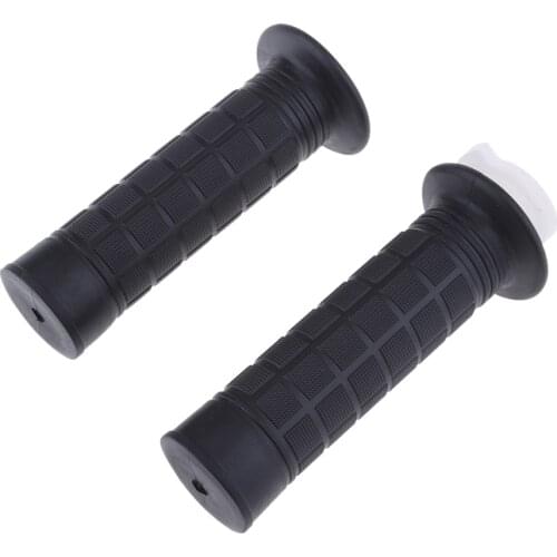 2Pcs Throttle Handle Grips 22mm 7/8 Inch Handlebar For ATV Quad Dirt Bike